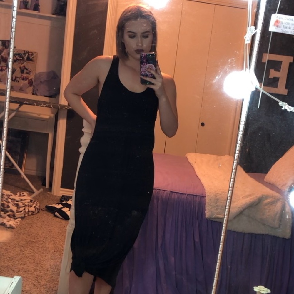 Black floor length dress!